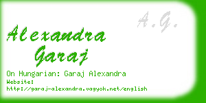 alexandra garaj business card